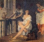 Domenico Brusasorci Bathsheba at Her Bath oil